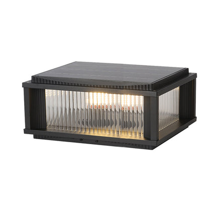 Waterproof Outdoor Pillar Solar Lights Retro Style