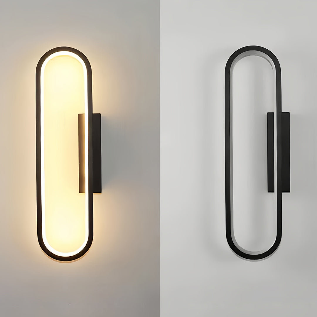 Wall Pack LED Light Modern Minimalist Oval Ambient Wall Sconce