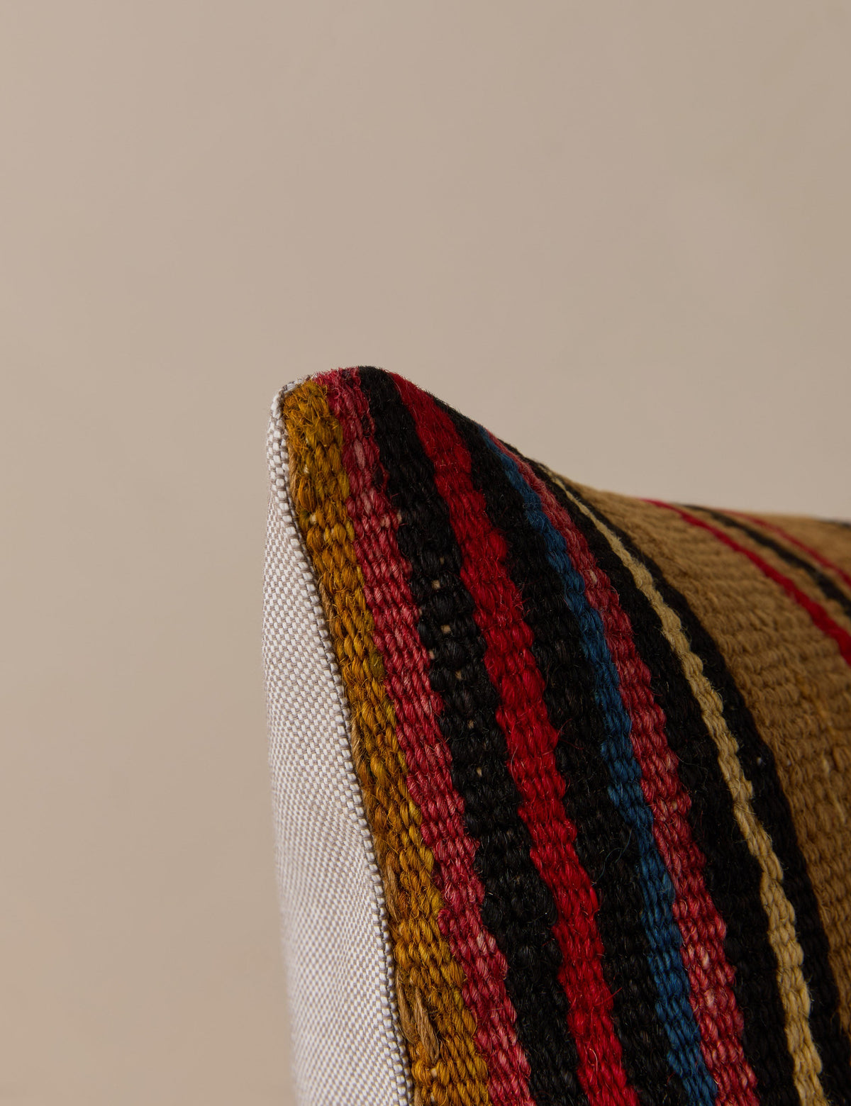 Vintage Lumbar Pillow No. 352, 12" x 20"