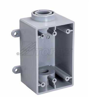 1" Schedule 40 PVC FSC Type Box, Single