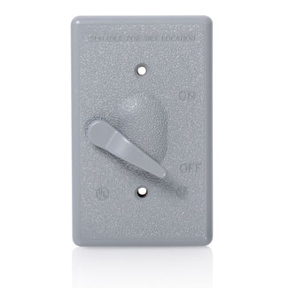 1-Gang Weatherproof Cover, Gray