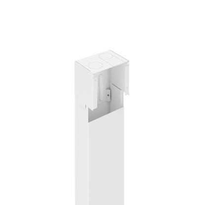 30TC-212WH - 30TC Series Blank Steel Pole (White)