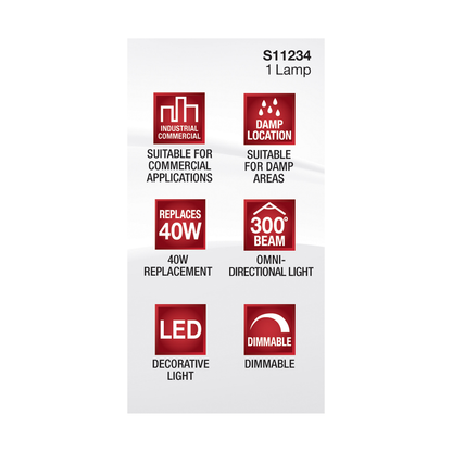 5 Watt; JCD LED; Clear; 3000K; G9 Base; 120 Volt