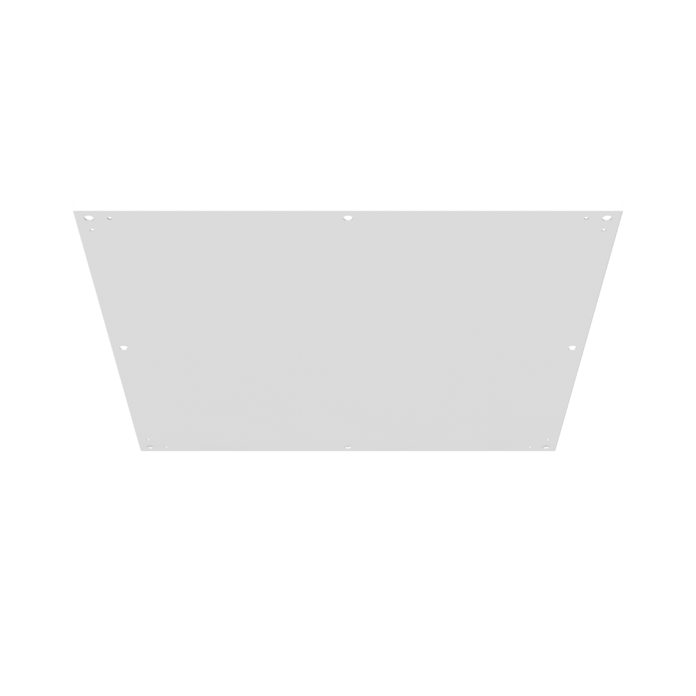Back Panel Non UL Listed 36x36 Hinge Cover White Steel