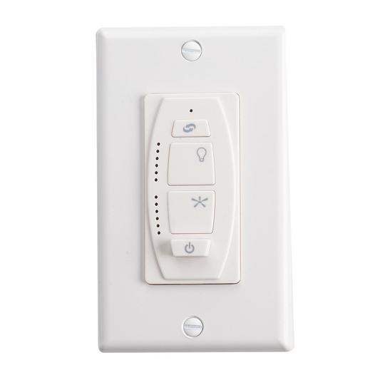 6 Speed DC Wall Transmitter Full Function White