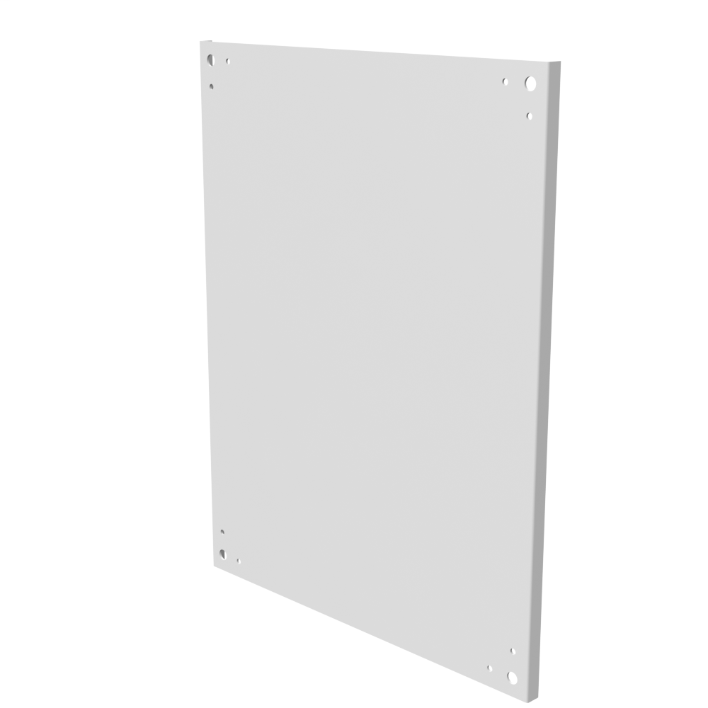 Back Panel Non UL Listed 30x24 Hinge Cover White Steel