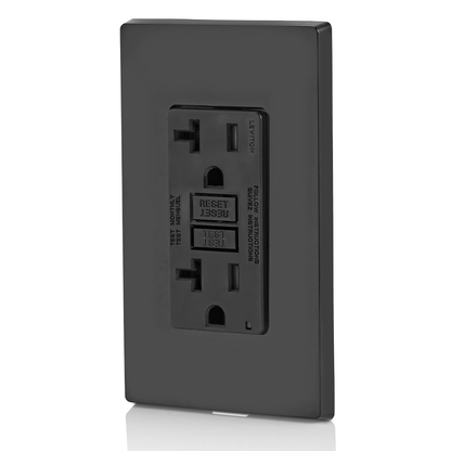 20 Amp, Self Test, Tamper-Resistant GFCI Outlet with LED Indicator Light