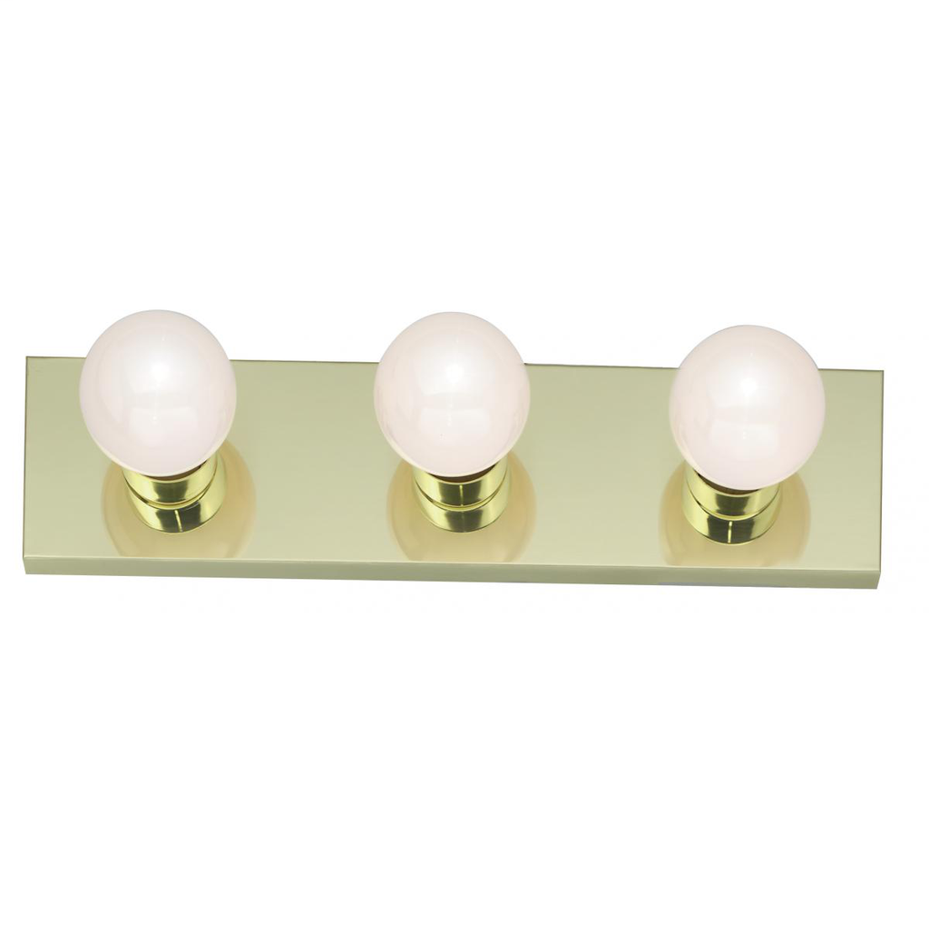 3 Light - 18" Vanity Strip - Polished Brass Finish