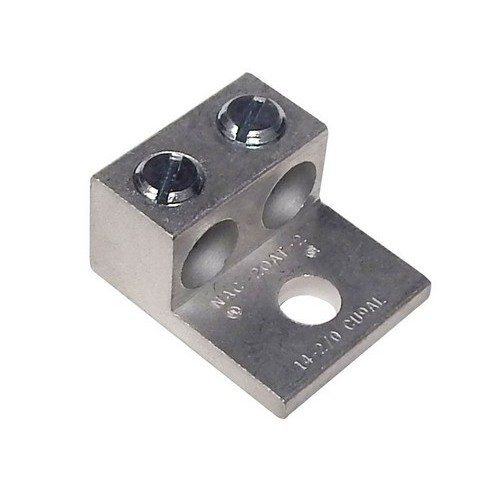 Aluminum Mechanical Lugs Two Conductors - One Hole Mount 1/0-#14 Awg