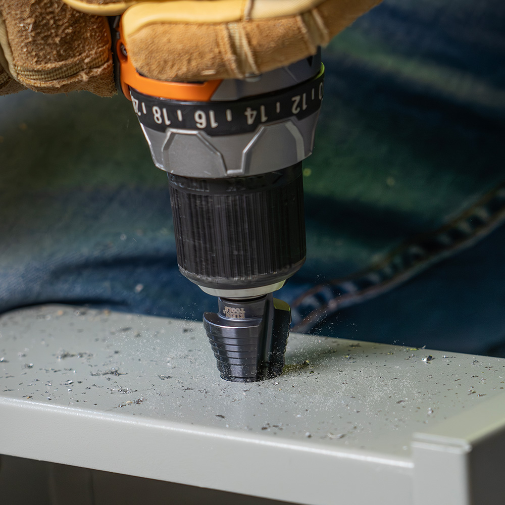 2-Step Drill Bit, 3/8-Inch Hex, Double Straight Flute, 7/8-Inch to 1-1/8-Inch