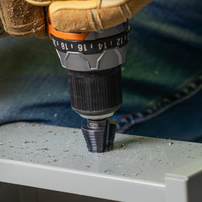 2-Step Drill Bit, 3/8-Inch Hex, Double Straight Flute, 7/8-Inch to 1-1/8-Inch