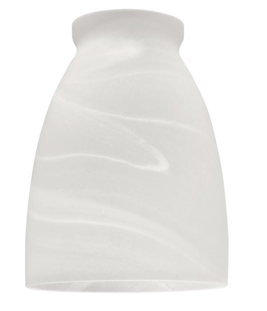 2 1/4" Glass- Alabaster Slim Cone - 411