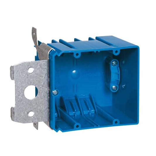2 GANG ADJ ELEC BOX W/SIDE CLAMP