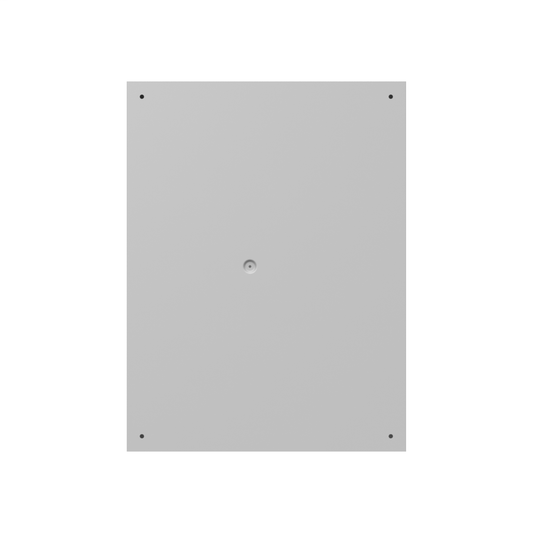 24X8x18 Screw Cover Type 1 UL Listed Steel Knockouts ANSI 61 Gray Cover With Teardrop Slots Mounting Holes In Back
