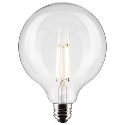 8 Watt G40 LED; Clear; Medium base; 90 CRI; 3000K; 120 Volt
