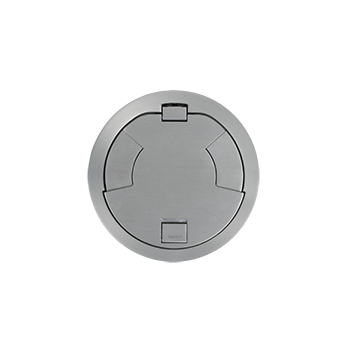 8IN UNWIRED FLUSH STYLE ASSEMBLY AA BRUSHED ALUMINUM