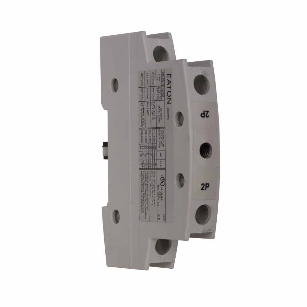 C30 Accessory, Power pole, Used with C30 Lighting Contactor, Two-pole
