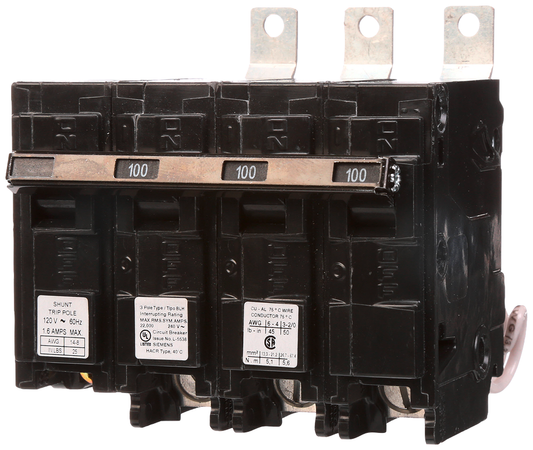 BREAKER 100A 3P 240V 22K BLH 120V SHUNT