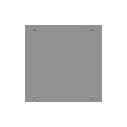 36x12x36 Hinge Cover Type 3R Steel No Knockouts ANSI 61 Gray Double Doors Padlocking 3 Point Handle Back Panel Weld Studs Draw Shield No Center Position