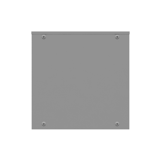 36x12x36 Hinge Cover Type 3R Steel No Knockouts ANSI 61 Gray Double Doors Padlocking 3 Point Handle Back Panel Weld Studs Draw Shield No Center Position