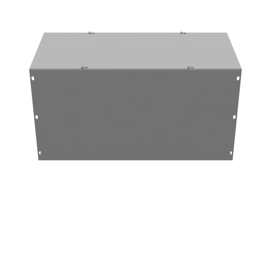 12x24X12 Screw Cover Wireway Type 1 UL Listed Steel Knockouts ANSI 61 Gray