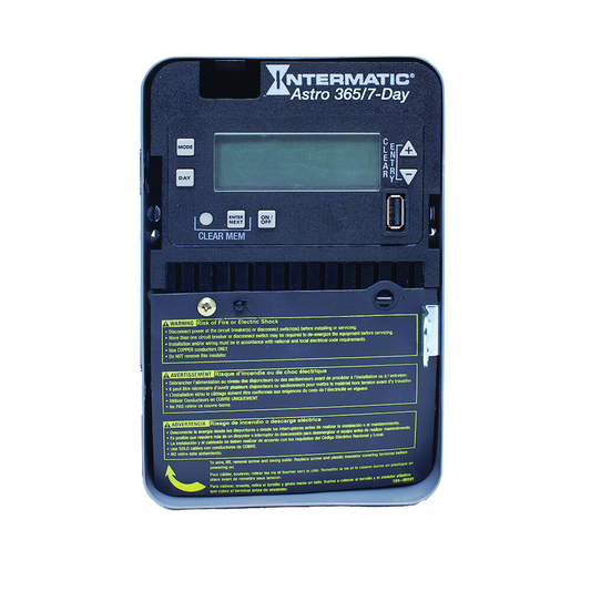 Astronomic 7-Day/365 Day 1-Circuit Electronic Control, 120-277 VAC, SPST, Indoor Metal Enclosure