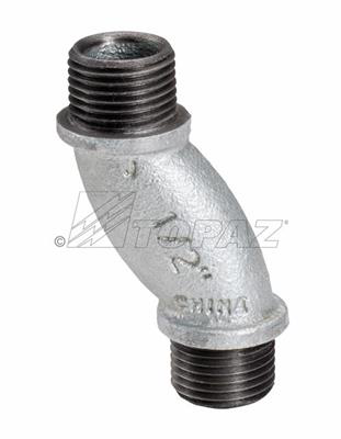 1/2" Rigid Offset Nipples, 3/4" Offset HDG - Malleable Iron