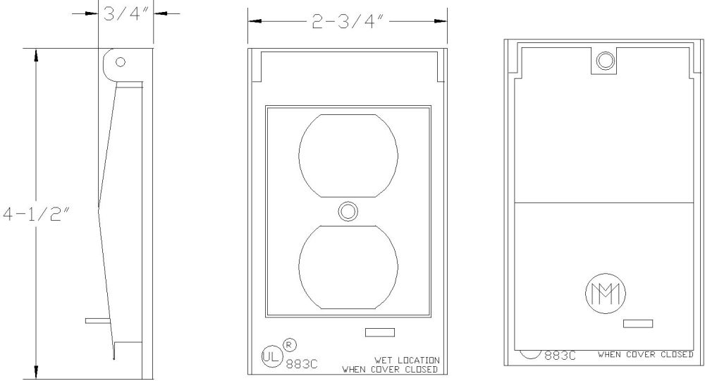 30522, Weatherproof Device Box Cover