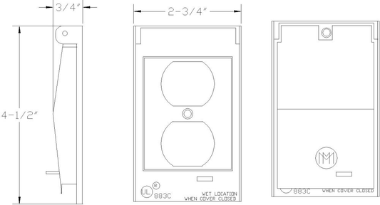 30522, Weatherproof Device Box Cover