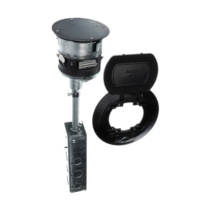 4X4 POKE-THRU 4 PWR 4 COM BLACK CVR