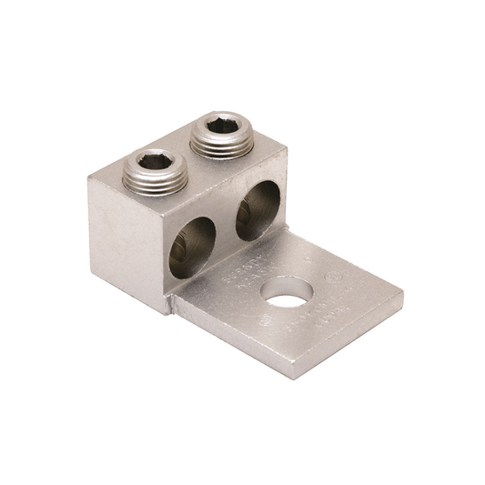 Aluminum Universal Terminal, 2 Conductor, 1 Hole, 300-800 kcmil