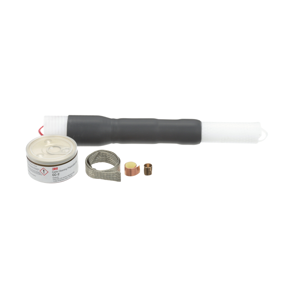 3M Cold Shrink QT-III Termination Kit 7621-T-95, Tape/Wire/UniShield Shielding, 5-8.7 kV, Insulation OD 0.44-0.89 in, 3/kit