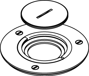 880 Series™ and Ratchet-Pro 881 Series Brass Cover Plate