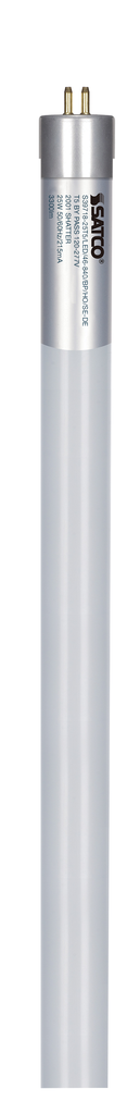 25 Watt T5 LED; Miniature bi-pin base; 4000K; 50000 Average rated hours; 3300 Lumens; 120-277 Volt; Type B; Ballast Bypass; Single or Double Ended Wiring