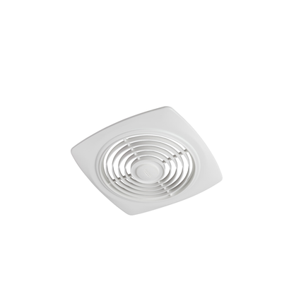 Broan® 8-Inch 180 CFM Room To Room Ventilation Fan with White Square Plastic Grille, 4.5 Sones