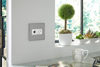 adorne® 15A Dual Tamper-Resistant Outlet, White