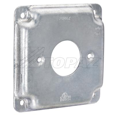 4" Square Industrial Covers 15A 1.406" Diameter