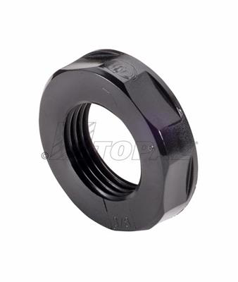 3/4" NPT Locknuts - Black 6/6 Nylon