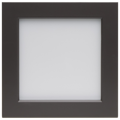 10.5 watt; 5.5" Flush Mount LED Fixture; 3000K; Square Shape; Bronze Finish; 120 volts