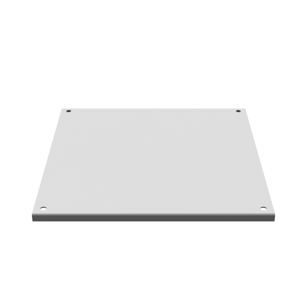 Back Panel Non UL Listed 24X24 Hinge Cover White Steel