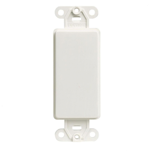 1-Gang Decora Blank Insert, White