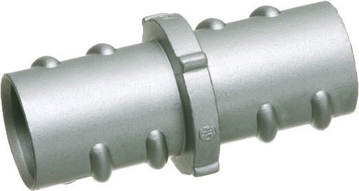 1" coupling, Screw in connector for flexible metal conduit. Zinc die-cast.