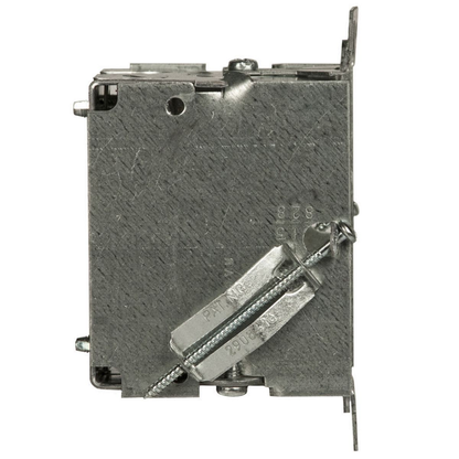 3 in. x 2 in. Switch Box, Gangable, 2-1/2 in. Deep with One 1/2 in. KO & AC/MC/Flex Clamps, Griptite, Old Work