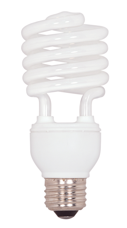 20 Watt; Mini Spiral Compact Fluorescent; 4100K; 82 CRI; Medium base; 120 Volt