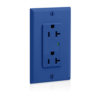 20 Amp, 125 Volt, Decora Plus Surge Protective Duplex Receptacle Outlet, Commercial Grade