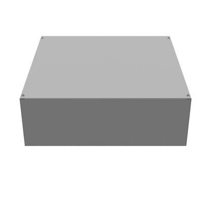 24X8x24 Screw Cover Type 1 UL Steel No KO Gray Cover w/ Teardrop Slots Holes In Back