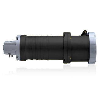 100 Amp, 600 Volt 3-Phase, 3P, 4W, North American Pin & Sleeve Connector, Industrial Grade, IP67, Watertight - BLACK