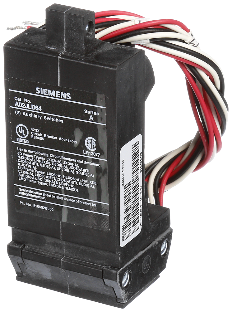 BREAKER JD/LD/LMD 480VAC 2AUX SW ACC