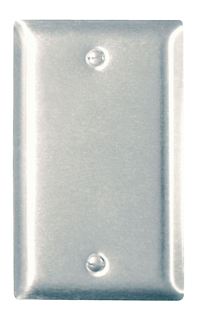 1-Gang 302/304 Stainless Steel Wall Plate, Blank, Box Mounted