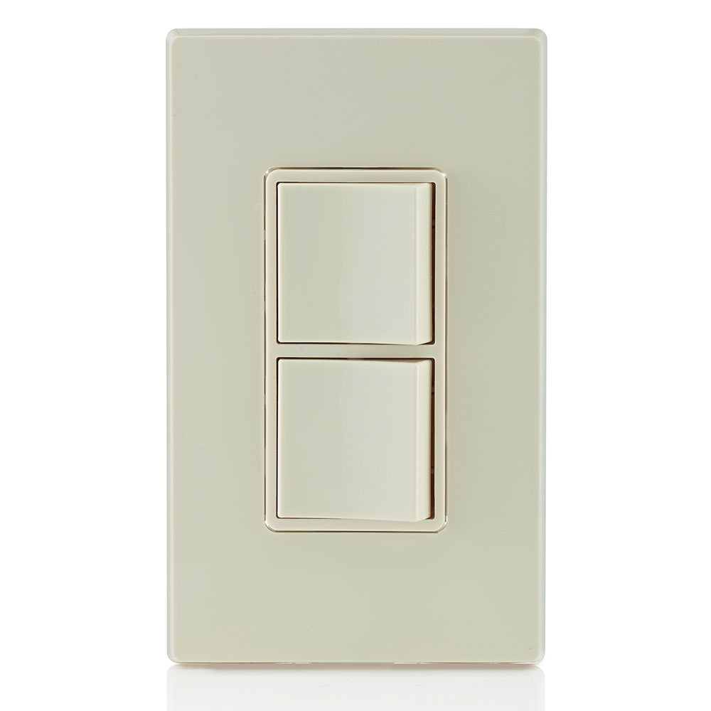 15 Amp Decora Single-Pole / 3-Way Combination Switch, Grounding, Light Almond